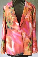 BASLER Blazer orange Blumen Gr. 42 Frankfurt am Main - Bonames Vorschau