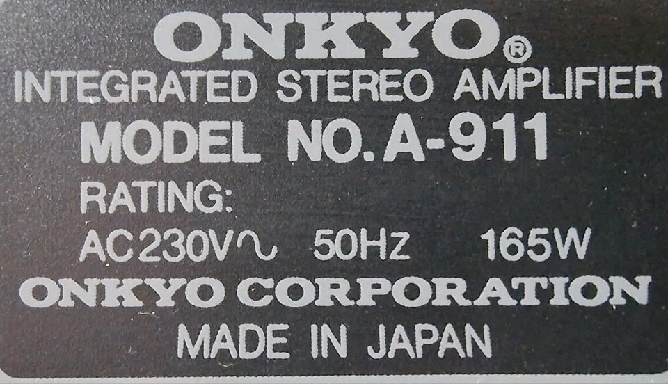 Onkyo Stereo Verstärker A-911 2x70W in Bochum