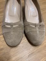 UNÜTZER Pumps Schuhe Wildleder beige Velours gr 40 Bayern - Pöcking Vorschau