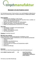 Mitarbeiter*in für die Produktion (w/m/d) Bayern - Obergünzburg Vorschau