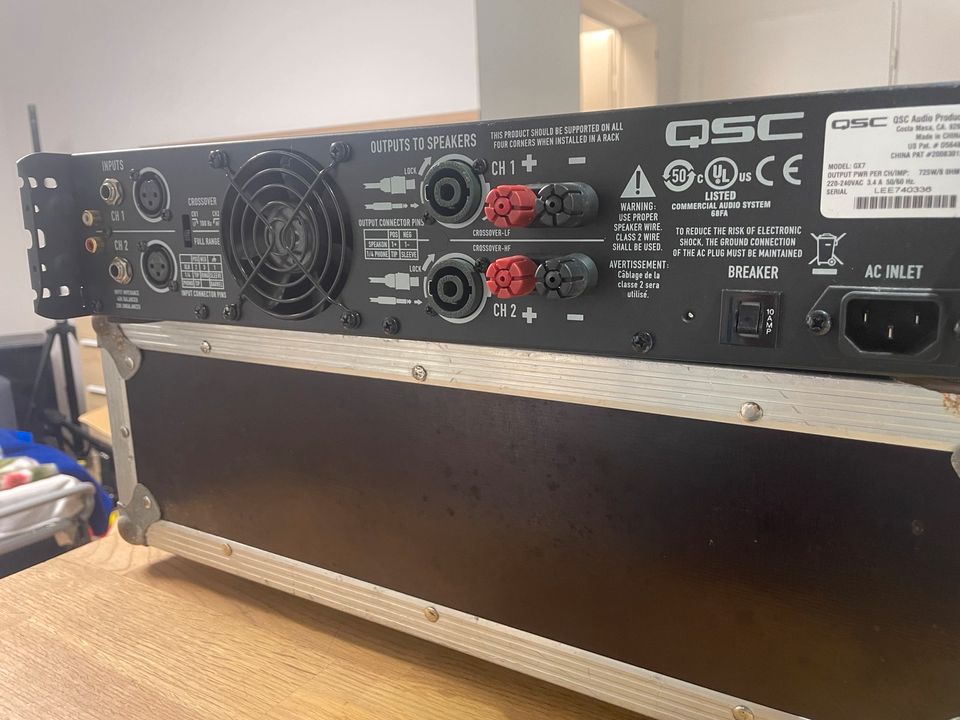 QSC GX-7 Endstufe 2x 1000 Watt NP 750€ Sehr Leicht in Ratingen