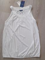 TOM TAILOR Top Bluse *NEU* Shirt Baumwolle Pailletten M weiß Nordrhein-Westfalen - Unna Vorschau