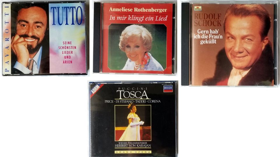 10 Klassik-CDs / Schock, Rothenberger, Pavarotti ect. in Amöneburg