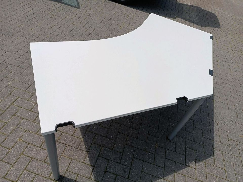 Winkelschreibtisch Steelcase Büromöbel Schreibtisch weiß in Hamm
