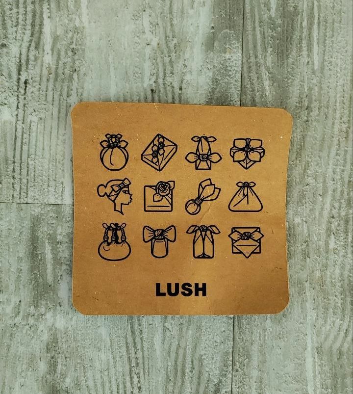 Lush KnotWrap Dschungel Affen orange grün, Bandana Geschenkpapier in Bad Salzdetfurth