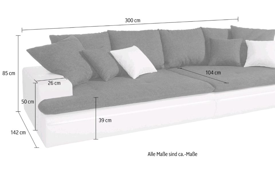 NEUES BIG SOFA Mega XXL -Lieferung sofort- statt 1897,-für nur in Ducherow