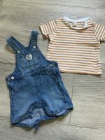 H&M Jeans Latz Shorts Tshirt Sommer Set orange Gr 74 Nordrhein-Westfalen - Hiddenhausen Vorschau