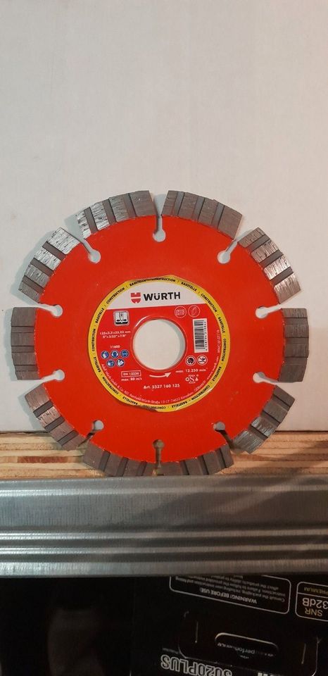 Würth Diamanttrennscheibe 1 Stück. 125x2,2x22,23mm in Thür