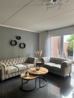 Sofa Set Chesterfield, Couch, 3er und 2er mit Knopfheftung Nordrhein-Westfalen - Herne Vorschau