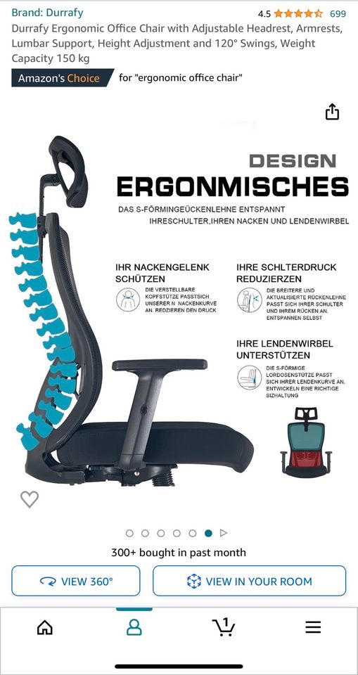 Ergonomic Bürostuhl in Datteln