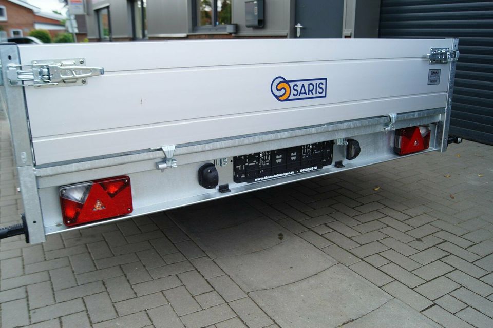 Anhänger Hochlader Saris PL 204 X 406 3500 mit Auffahrrampen, neu in Wankendorf