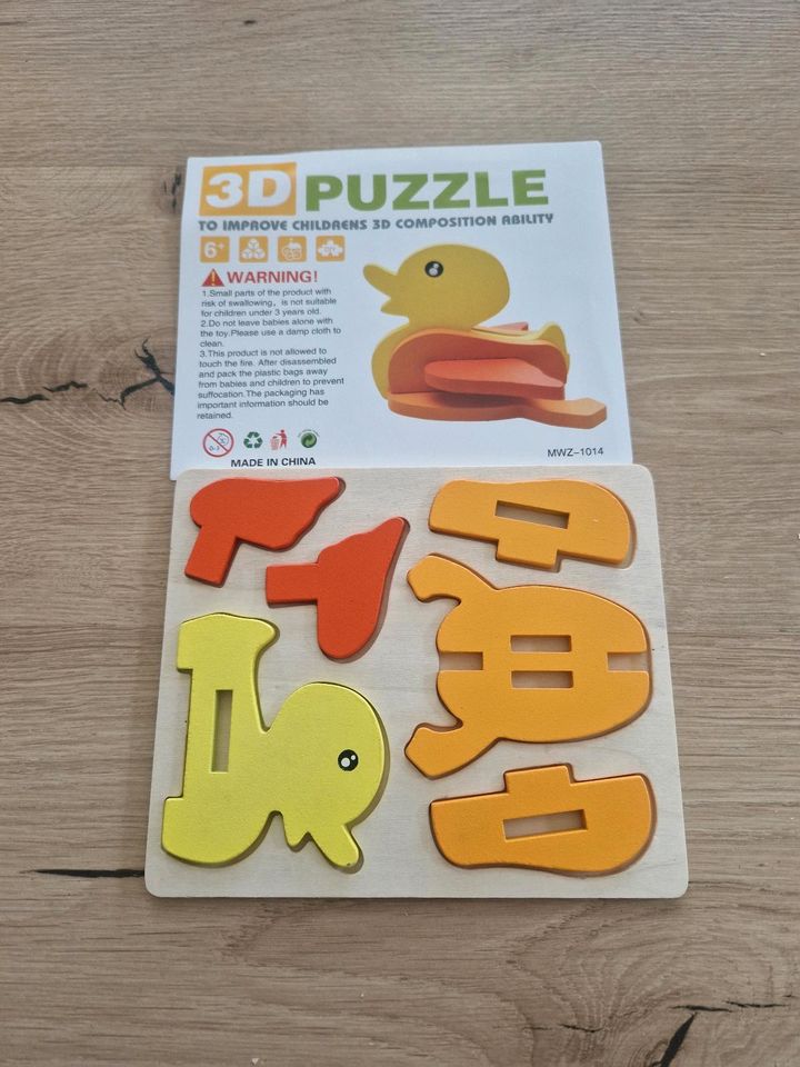 3D Holz Tier Puzzel ab 6 Jahre in Stemwede