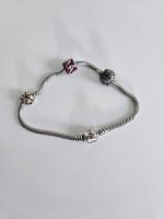 925 Silber Pandora Armband mit 3 Charms 20 cm Niedersachsen - Gifhorn Vorschau