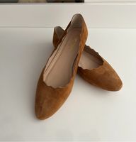 SHOOHS Ballerinas Pumps Cognac Wildleder 37,5 Made in Italy Wandsbek - Hamburg Bramfeld Vorschau