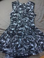 H&M Kleid, Business Dress, leafprint, Blätter, schwarz-weiß Bayern - Alzenau Vorschau