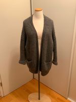 Lange graue oversized Grobstrickjacke von Herrlicher, Gr. S Niedersachsen - Melle Vorschau