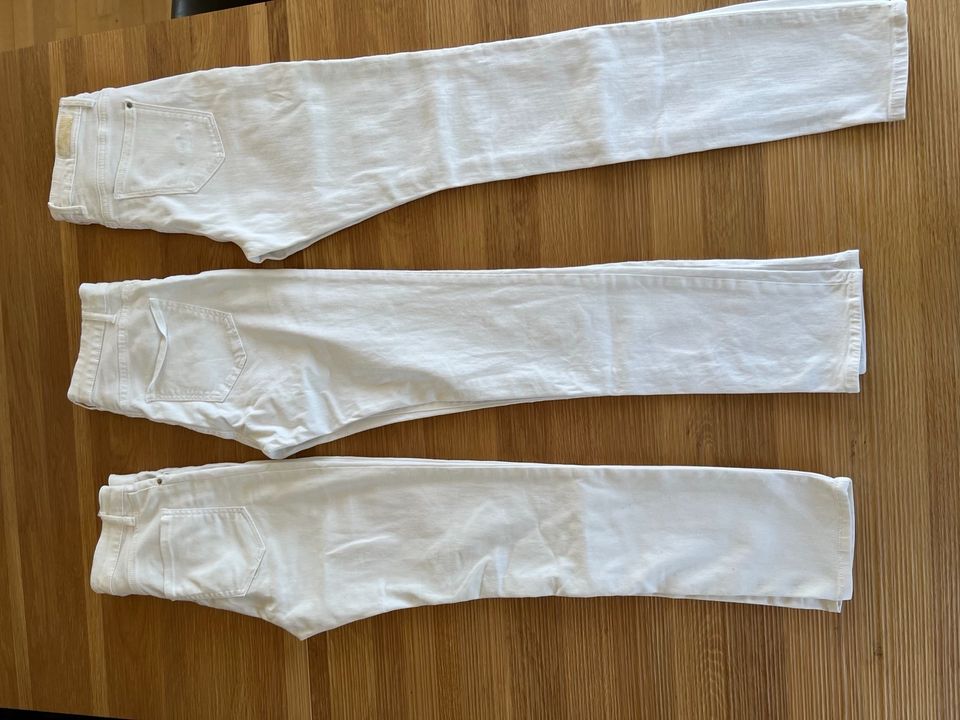 Weiße Lange Jeans Hosen Esprit H&M, Gr 34/36/26-32 in Fritzlar