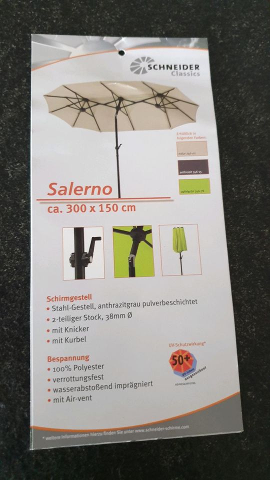 Salerno Sonnenschirm apfelgrün in Geretsried