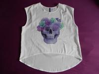 Top von Divided by H&M, weiß mit Frontdruck, Gr. 38 Hessen - Limburg Vorschau