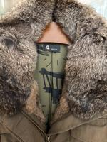 IQ Berlin Winterjacke/Parka Gr 36 mit Echtfell Navygrün Baden-Württemberg - Karlsruhe Vorschau