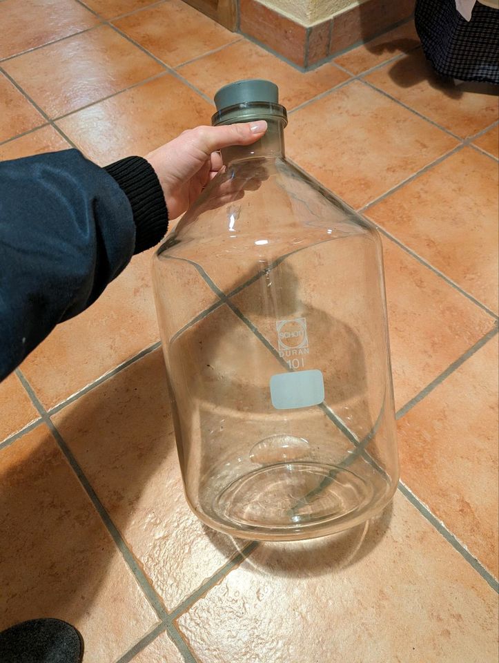 10 L Schott Glas Flasche (2 Stück) in Lahntal