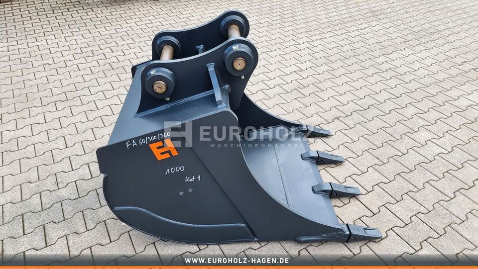 EH Tieflöffel Festanbau 60 300 360 1000 mm 100 cm bis 13 t in Hagen