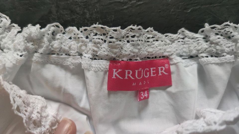 Krüger madl Dirndl Bluse 34 in Bad Schmiedeberg
