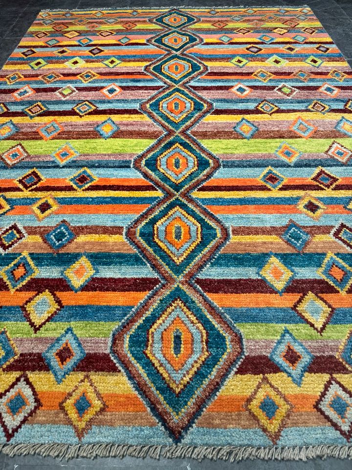 Nomaden Teppich 214x153 Orientalisch Geometrisch Handgeknüpft rug in Berlin
