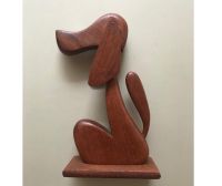 Figur Hund Teak Holz Original 50er Mid Century Danish Design Düsseldorf - Oberbilk Vorschau