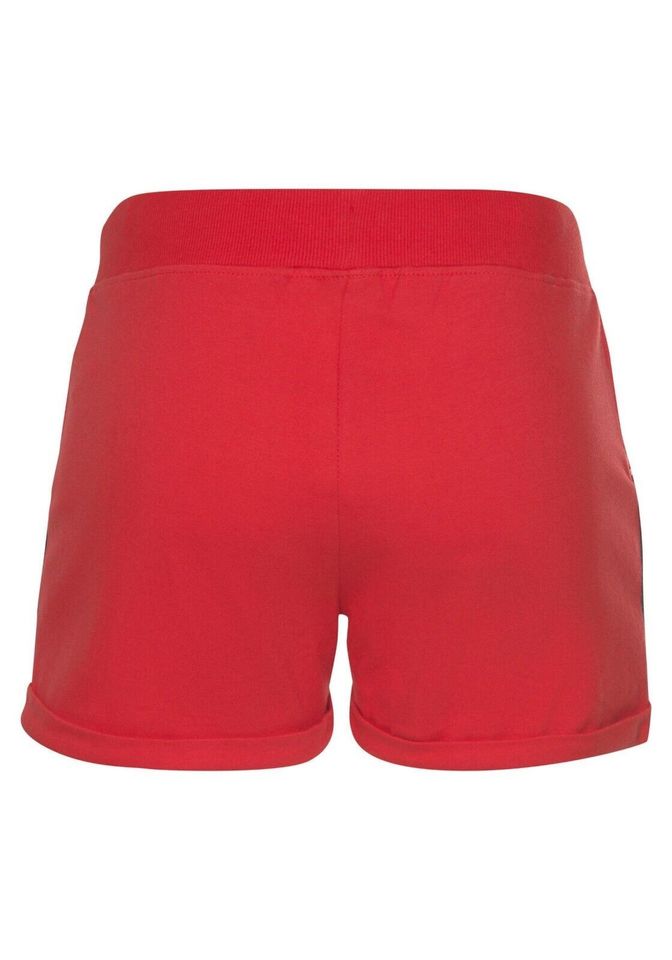 H.I.S Damen Shorts mit seitlichen Tapestreifen Gr.32/34 Rot / Neu in Amberg