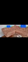 Couch Sofa in Samt Beige Düsseldorf - Eller Vorschau