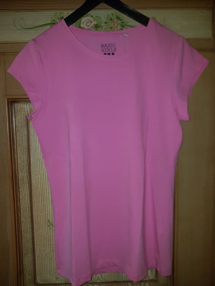 Mädchenshirt Gr.146,rosa u. grün,2 Stück,Neu,Mädchen TShirt,TOP!! in Neuwied