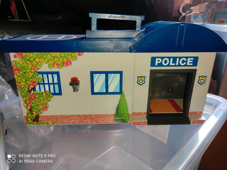 Polizeistation & Polizeiauto von Playmobil #tragbar in Crottendorf Erzgebirge