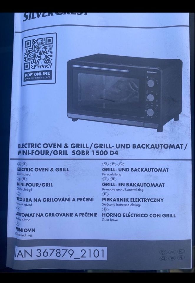 SilverCrest Grill- und Backautomat SGBR 1500 D4 in Neuwied