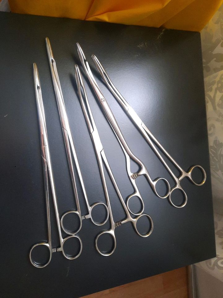 5St. Chirurgische Instrumente (Gynäkologie)- Greifzangen in Weiden (Oberpfalz)