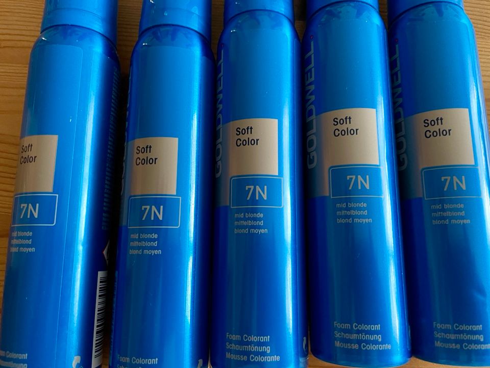 7N Goldwell Soft Color Schaumtönung 125ml mittelblond-5 Flaschen in Eschborn