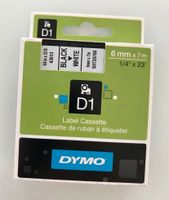 DYMO D1 Band Kassettenband 6 mm x 7m schwarz weiß Baden-Württemberg - Graben-Neudorf Vorschau