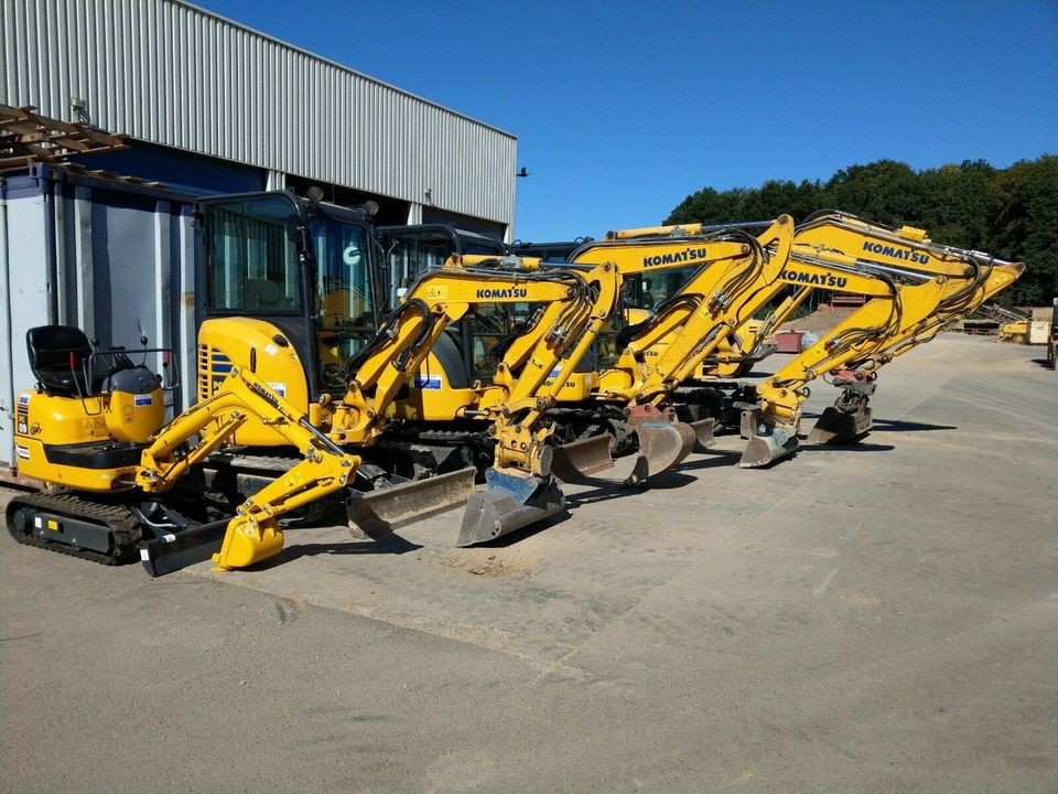 Minibagger mieten Komatsu PC 26 - 2,6 to in Gösenroth