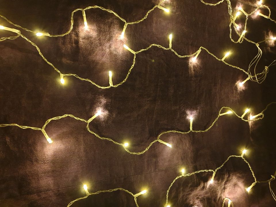 Lichtervorhang Lichterkette Party Weinachten 3 m x 1m LED Eisrege in Mendig