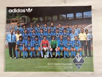 POSTER von 1985 + 4 alte AUFNÄHER PLAKAT SV WALDHOF MANNHEIM 07 Niedersachsen - Braunschweig Vorschau