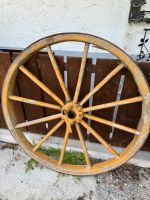 Holzrad großes Wagenrad Sammler Dekoration 118 cm Durchmesser Bayern - Buchloe Vorschau