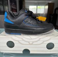 Nike Air Jordan 2 Off-White Schwarz Blau Bayern - Mittenwald Vorschau