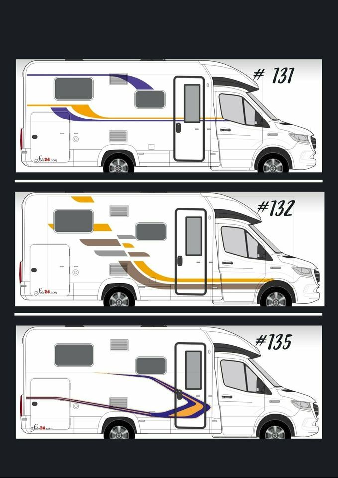 Wohnmobilbeklebung - Vollbeklebung und Teilfolierung in Großschirma