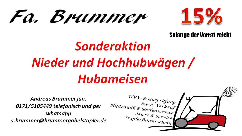 ! 15% AKTION ! Linde D12HPSP Hochhubwagen Hubwagen Ameise (Nr8045) in Attenhofen