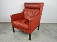 Børge Mogensen Wingback Sessel 2431 Fredericia Danish Design rot Kr. München - Putzbrunn Vorschau