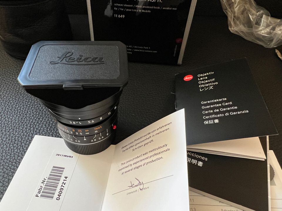 Leica M 18 mm Super-Elmar 3.8 ASPH mit OVP in Neu-Anspach