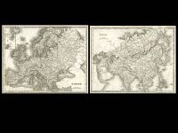 Alte Karten: „Europa - Orkney & Shetland Inseln“ / „Asien“ / 1840 Rheinland-Pfalz - Bad Dürkheim Vorschau