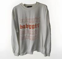 Boohoo Oversized Pullover Babygirl Slogan Logo Aufdruck Oberteil Nordrhein-Westfalen - Oelde Vorschau