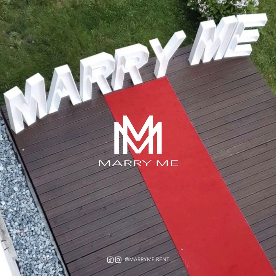 XXL „MARRY ME“ LED HOLZBUCHSTABEN VERLEIH in Dortmund