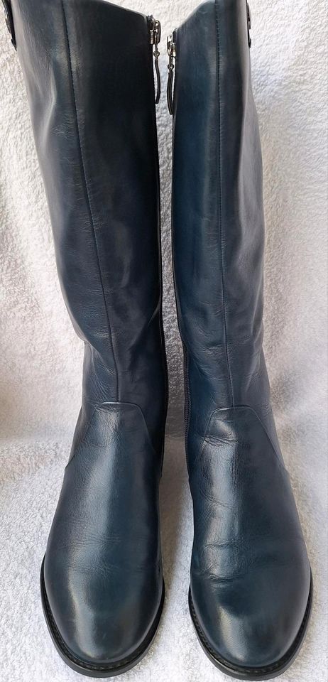 Gerry Weber klassische Stiefel Calla 21 Langschaft blau neuw. 37 in Erfurt